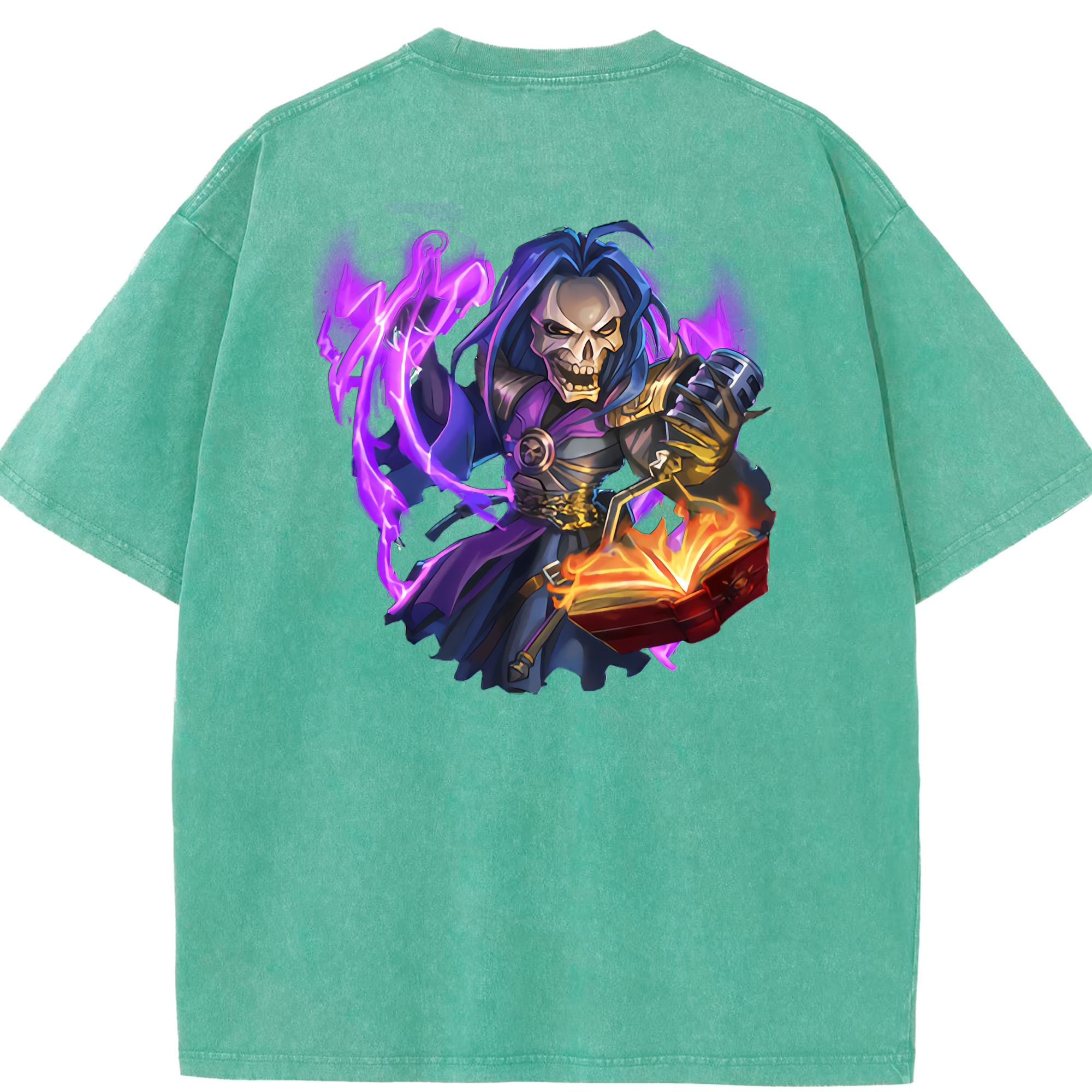 リーグ・オブ・レジェンド League of Legends LOL 綿100% ヴィンテージ風 半袖Tシャツ（背面プリント）